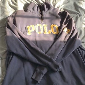 Vintage polo half zip
